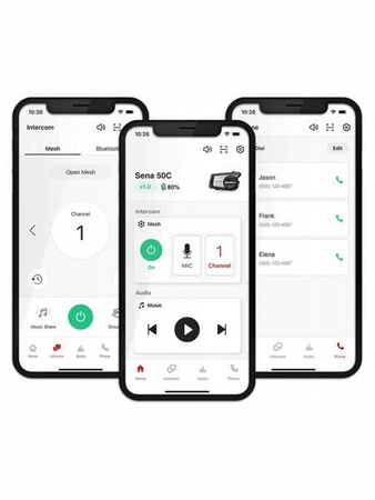 SENA 50C-01 Interkom Motocyklowy z Kamerą UHD 4K 30 FPS BLUETOOTH 5
