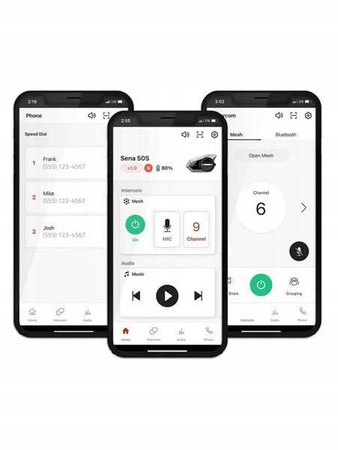 SENA 50S-10 Interkom Motocyklowy Na 1 Kask MESH