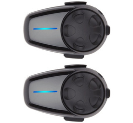SENA INTERKOM MOTOCYKLOWY SMH10 BLUETOOTH 3.0 DO 900M Z MIKROFONEM NA PAŁĄKU ( 2 ZESTAWY ) (EL)