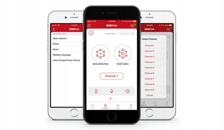 Sena SPIDER RT1 Na 2 Kaski Mesh Interkom Podwójny